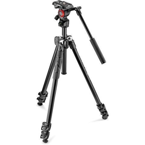 Manfrotto Manfrotto 290 Light Alu Tripod with Befree Live Fluid Video Head and Carry Bag