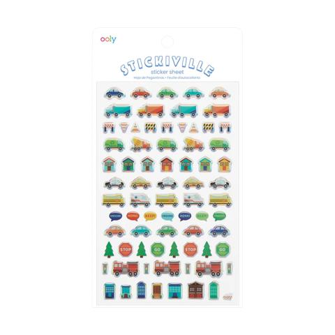 OOLY Stickiville Stickers - Standard - Workin&amp;quot; Wheels