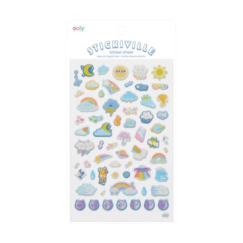 OOLY Stickiville Stickers - Standard - Weather Pals