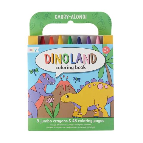 OOLY Carry Along Coloring Book - Dinoland