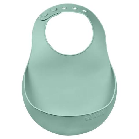 Beaba Silicone Bib - Sage Green