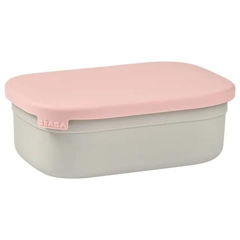 Beaba Stainless steel lunch box - Velvet Grey/Dusty Rose