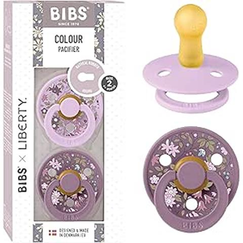 Bibs Bibs BIBS x Liberty 2 PACK Colour Camomile Lawn Latex Size 2 Violet Sky Mix