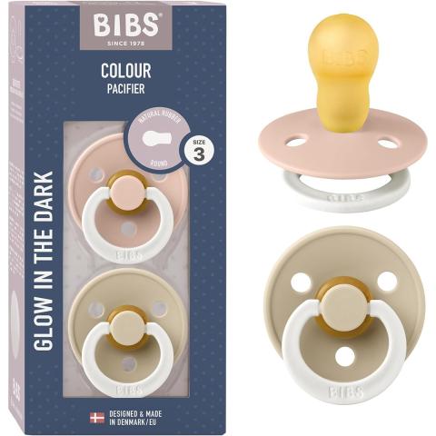 Bibs BIBS Colour 2 Pack Latex S3 Blush Glow/Vanilla Glow