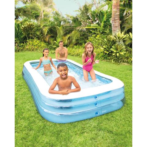 Intex Swim Center Inflatable Family Pool - Light Blue