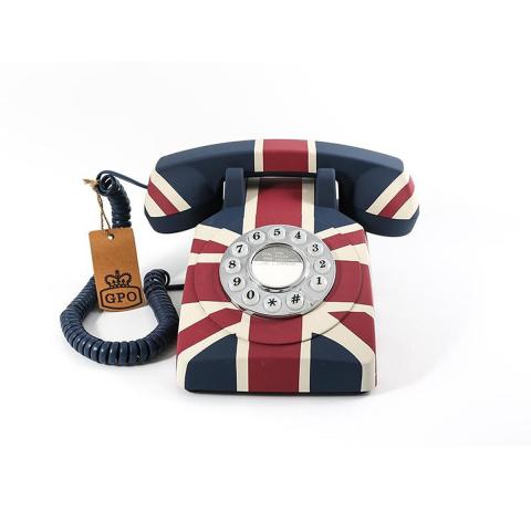 GPO Retro GPO 746 Rotary Hotel Phone UK Flag