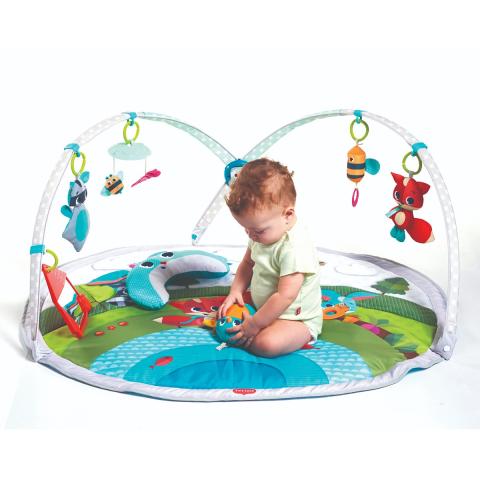 Tiny Love DYNAMIC PLAY GYM | Baby Play Mat &amp; Activity Gym with Music &amp; Light | 0 months+ | Meadow Days