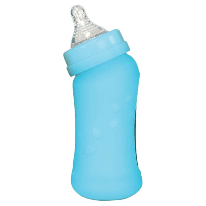 Green Sprouts Baby Bottle W/ Silicone Cover 8Oz - Aqua