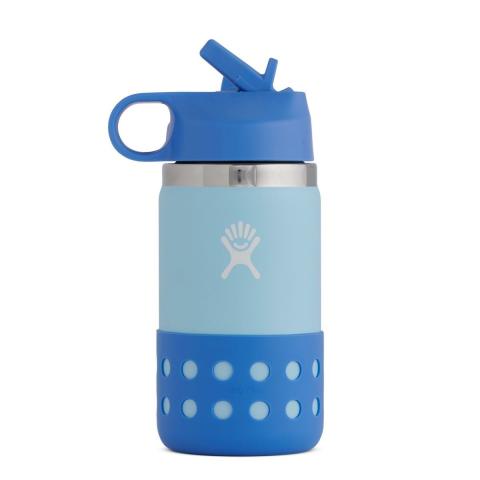 Hydro Flask 12 Oz Kids Wide Mouth Straw Lid &amp; Boot Ice