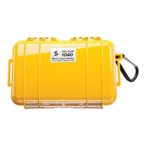 Pelican Micro Case 1040 WL/WI - BK Yellow