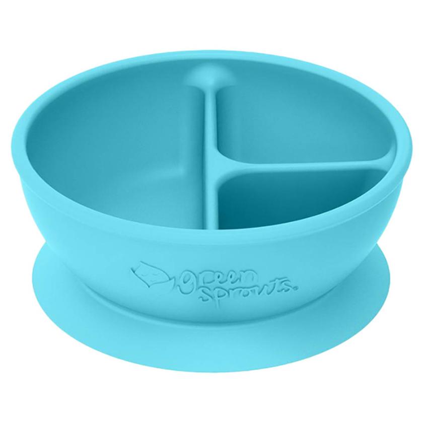 Green Sprouts Learning Bowl - Aqua