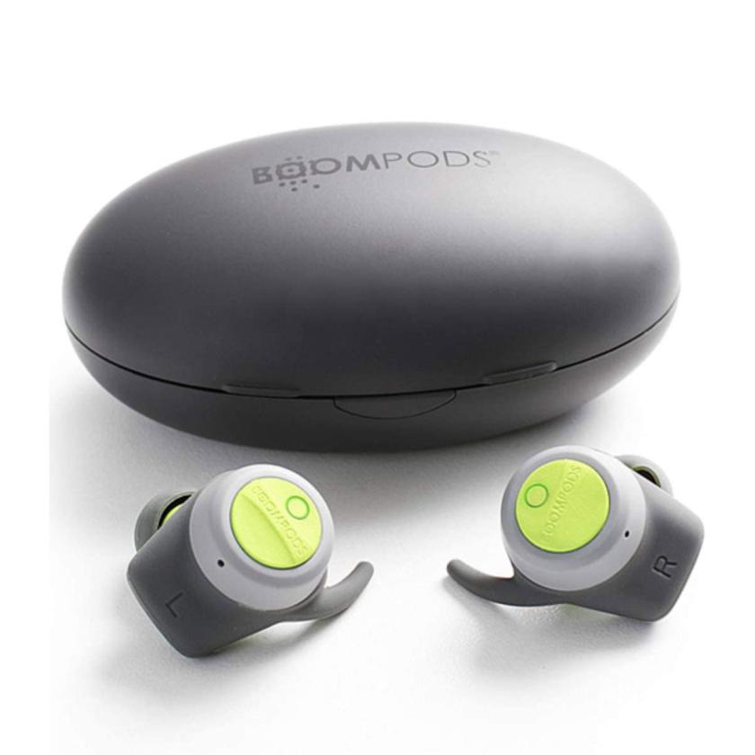 Boompods Boombuds True Wireless Earbuds Gray/Green