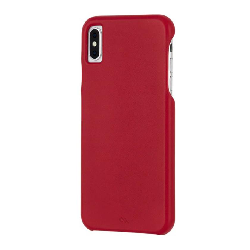 Case-Mate iPhone XS Max Barely There Leather Cardinal
