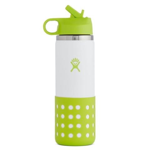 Hydro Flask 20 Oz Kids Wide Mouth Straw Lid &amp; Boot Jungle