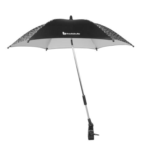Badabulle Parasol Umbrella Anti Uv, for Pram, Stroller, Pushchair and Buggy | Universal Baby Protection - Black
