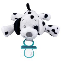 Baby Works Pacifier Holder Plush Toy Spotty Dog - Woof