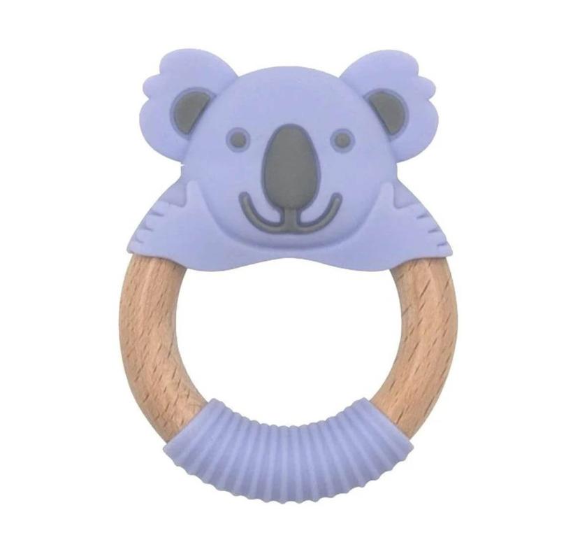 Baby Works BibiBaby Teething Ring - Kira Koala (Violet/Grey)