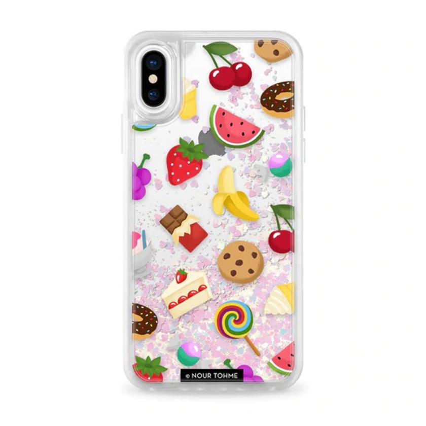 Casetify iPhone XS/X Unicorn Sweet Emojis Glitter Case