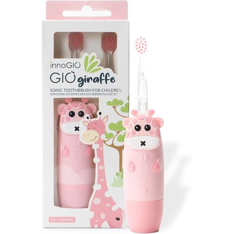 InnoGio GIO Giraffe Sonic Toothbrush for Kids,Pink