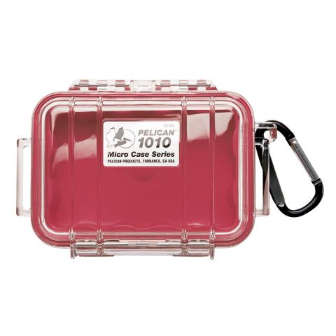 Pelican Micro Case 1010 WL/WI Clear - Red