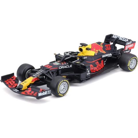 Bburago 1:43 RACE - Red Bull Racing RB16B (2021) #33 Max Verstappen Diecast Car
