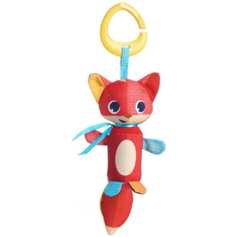 Tiny Love CHRISTOPHER THE FOX WIND CHIME STROLLER TOYS | 0-18 Month Baby| Sweet sounding, Easy clip-on Animal soft toy | 1pc