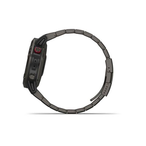 Garmin fenix 6 - Pro Solar Edition Titanium carbon grey DLC with titanium DLC band GPS Watch EMEA