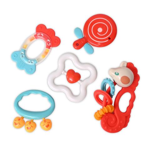 Baby Care 5 PCS BABY RATTLE TEETHER SET