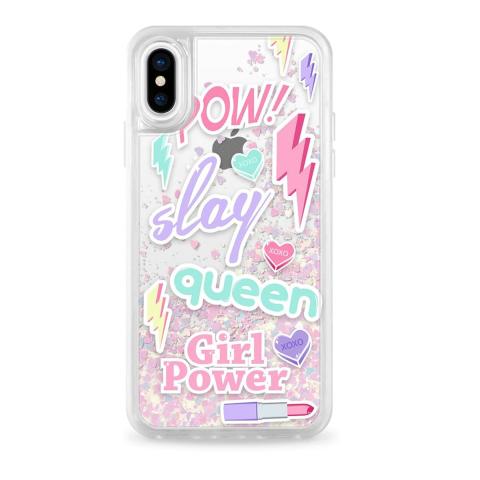 Casetify iPhone XS/X Unicorn Slay Queen Glitter Case