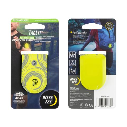 Niteize TagLit Magnetic LED Marker Neon Yellow