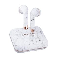 Happy Plugs Air 1 True Wireless Headphones Limited Edition White Marble