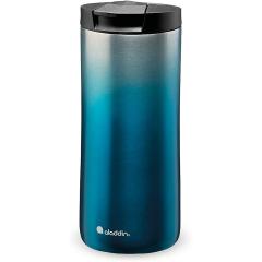 Aladdin Urban Thermavac Stainless Steel Travel Mug 0.35L Gradient Blue &ndash; Leakproof - Double Wall Vacuum Insulated Cup - Keeps Hot for 3 Hours - BPA-Free - Dishwasher Safe