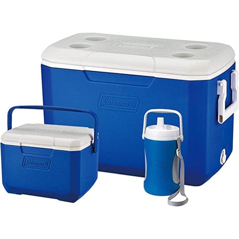 Coleman Cool Box Combo, 3 x high-performance cooler boxes, capacities 46 L, 4.7 L and 2 L Jug