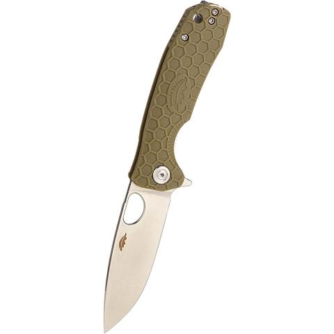 Honey Badger D2 Flipper Knife, Medium, Green