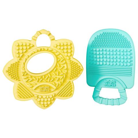 Bright Starts Bright Starts - Sunny Soothers Multi-Textured Teethers - 2pcs