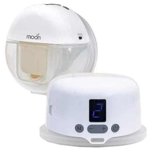 Moon Wearable Hands-Free  Breast Pump,150ml -White
