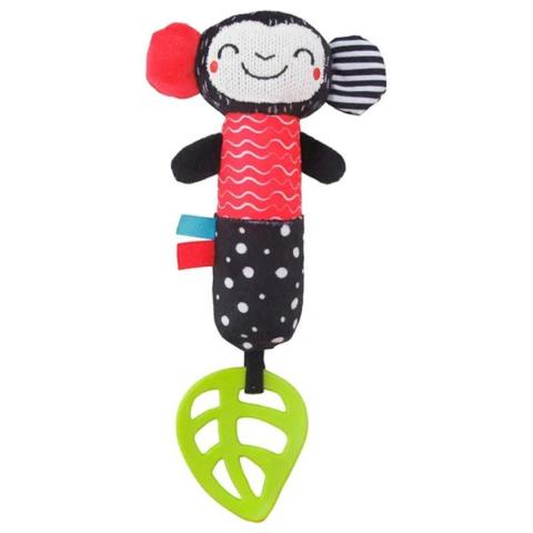 Moon Soft Rattle Plush Toy for 6m+(Monkey)