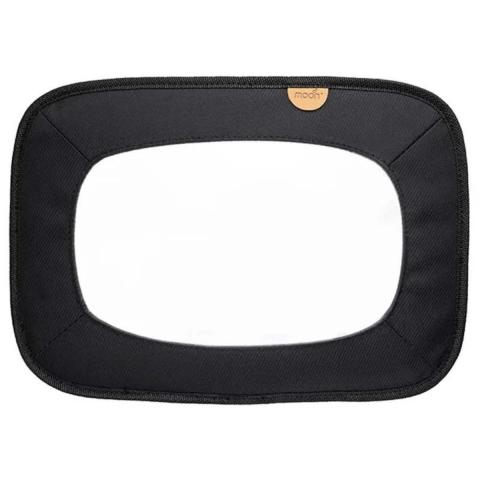Moon Baby Back Seat Mirror - Universal Fit, Anti-Slip, 360-Degree -Black Twill