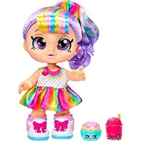 Kindi Kids Rainbow Kate 10 Inch Toddler Doll and 2 Shopkin Accessories FGT01