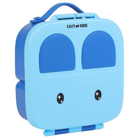 Eazy Kids Eazy Kids - Bento Lunch Box w/ Handle - Blue