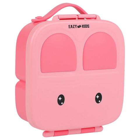 Eazy Kids Eazy Kids - Bento Lunch Box w/ Handle - Pink