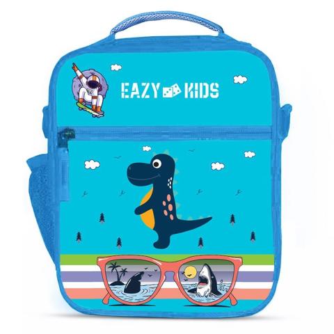 Eazy Kids Eazy Kids - Bento Lunch Bag - Dino Blue