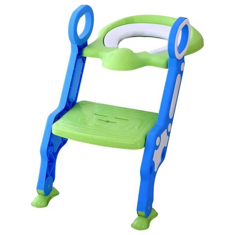Eazy Kids Eazy Kids -  Step Stool Foldable Potty Trainer Seat- Green