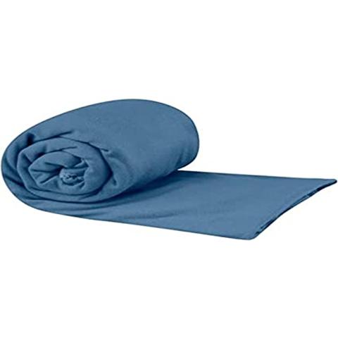 Sea to Summit Portable Pocket Towel for Camping, Gym, and Travel, Medium (20 x 40 inches), Moonlight Blue