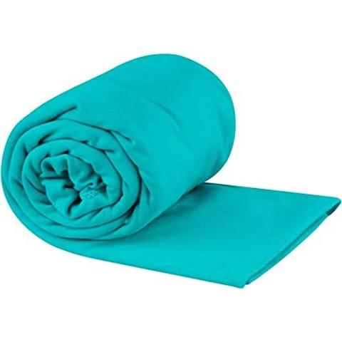 Sea to Summit Portable Pocket Towel for Camping, Gym, and Travel, X-Large (30 x 60 inches), Baltic Blue