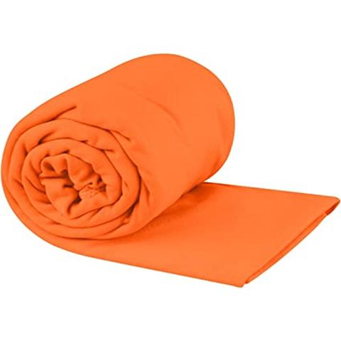 Sea to Summit Portable Pocket Towel for Camping, Gym, and Travel, X-Large (30 x 60 inches), Outback Orange