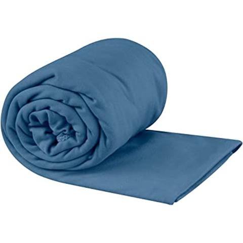 Sea to Summit Portable Pocket Towel for Camping, Gym, and Travel, X-Large (30 x 60 inches), Moonlight Blue