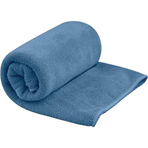 Sea to Summit Tek Towel, Plush Camping and Travel Towel, Small (16 x 32 inches), Moonlight Blue