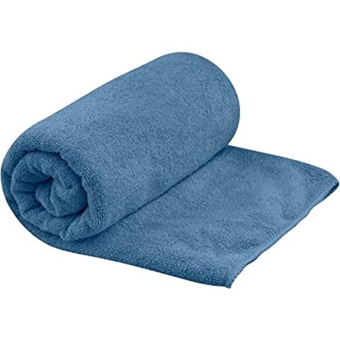 Sea to Summit Tek Towel, Plush Camping and Travel Towel, Medium (20 x 40 inches), Moonlight Blue