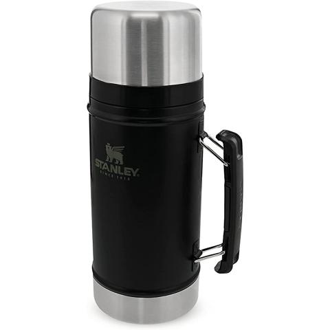 Stanley Classic Legendary Food Jar 0.94L / 1QT Matte Black &ndash; BPA FREE Stainless Steel Food Thermos | Hot for 20 Hours | Leakproof Lid Doubles as Cup | Dishwasher Safe